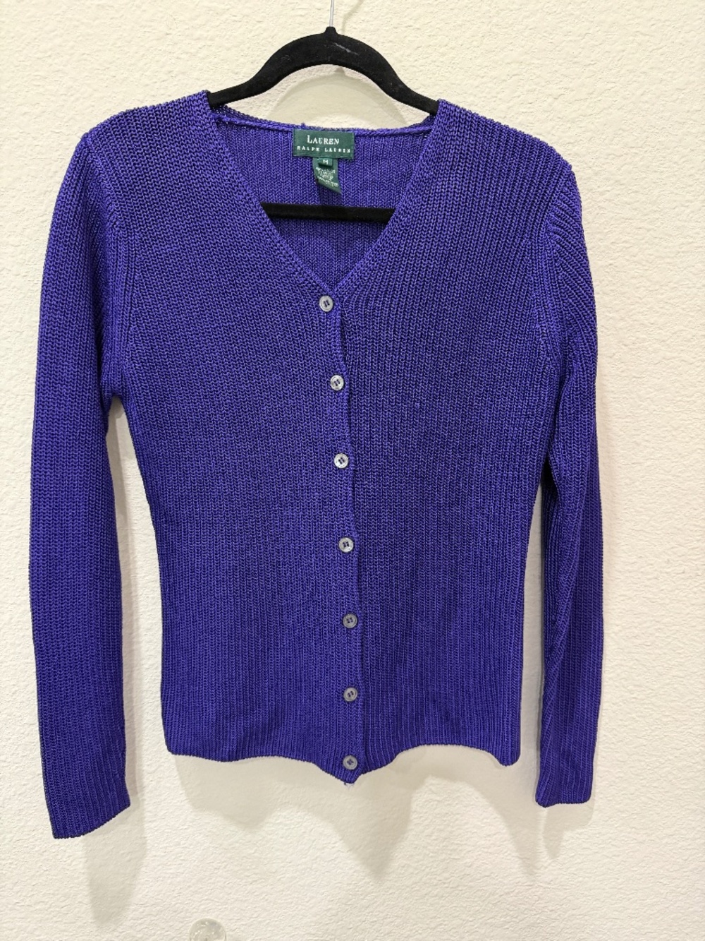 Ladies Lauren Ralph Lauren purple sweater size Medium - Good